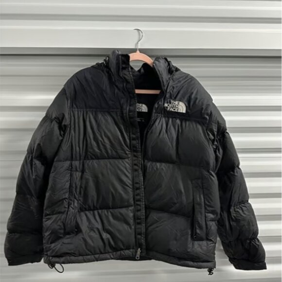 Mens North Face Black 1996 Retro Nuptse 700 Down Hooded Puffer